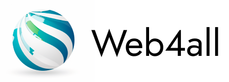 Логотип Web4all - платформа, посвященная доступности в Интернете